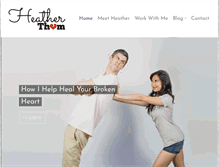 Tablet Screenshot of heatherthom.com